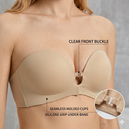 Elyvra™ Seamless Comfort: Adjustable Front-Closure Bra